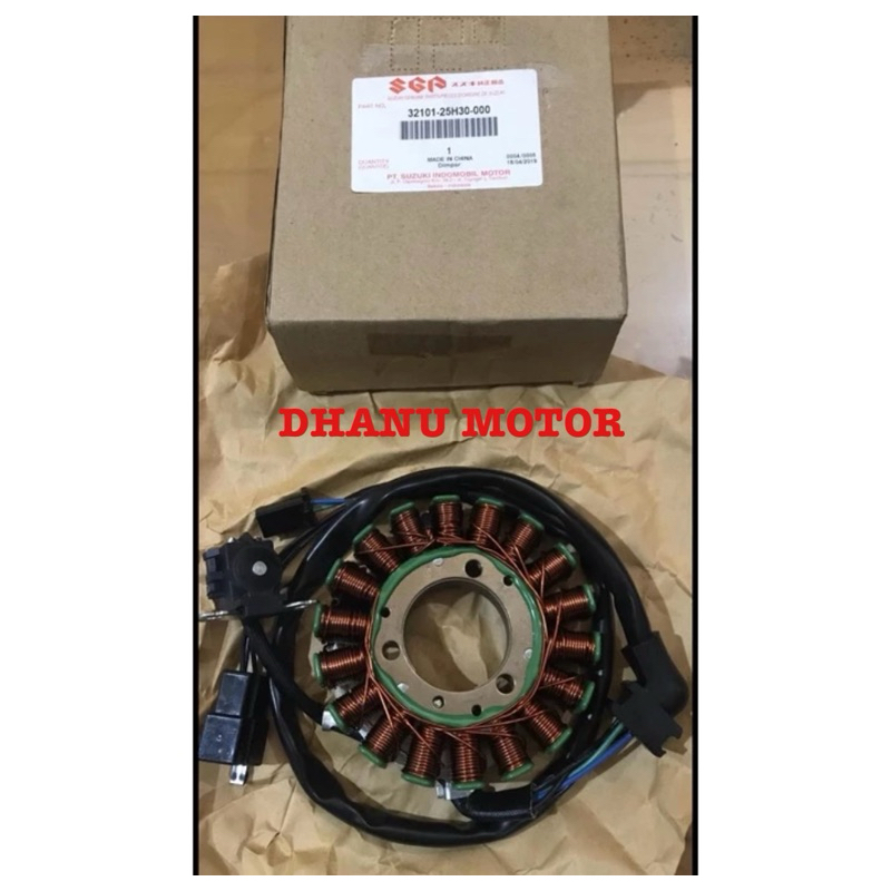 stator assy spul spull pulser thunder 125 new hak original