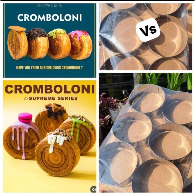 6pcs Ring Cutter Ring Cromboloni Ring Bomboloni D:10cm T:4 cm