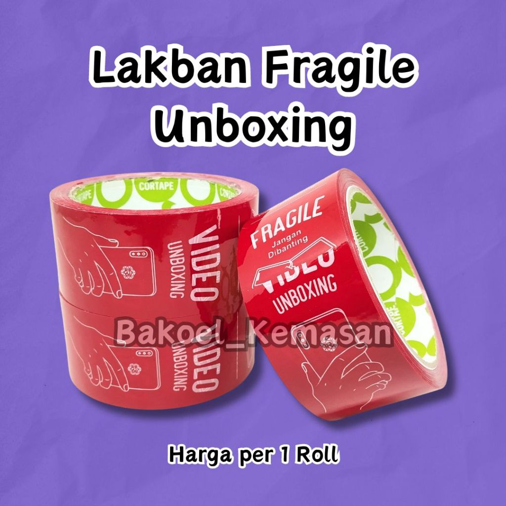 Lakban Fragile Unboxing / Stiker Fragile Unboxing