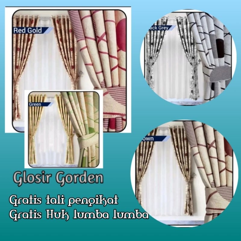 Gorden minimalis pintu dan jendela