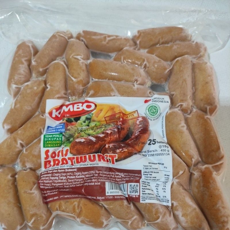 

Kimbo Sosis Bratwurst isi 25 / Kimbo Sosis Cocktail