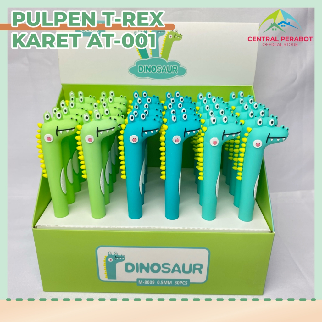 

Pulpen gel karakter T-rex dinosaurus Pulpen Karet Motif AT-001