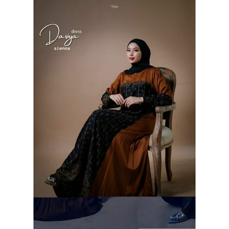DASIYA DRESS BY HALWA APPAREL | GAMIS LEBARAN TERBARU HALWA APPAREL