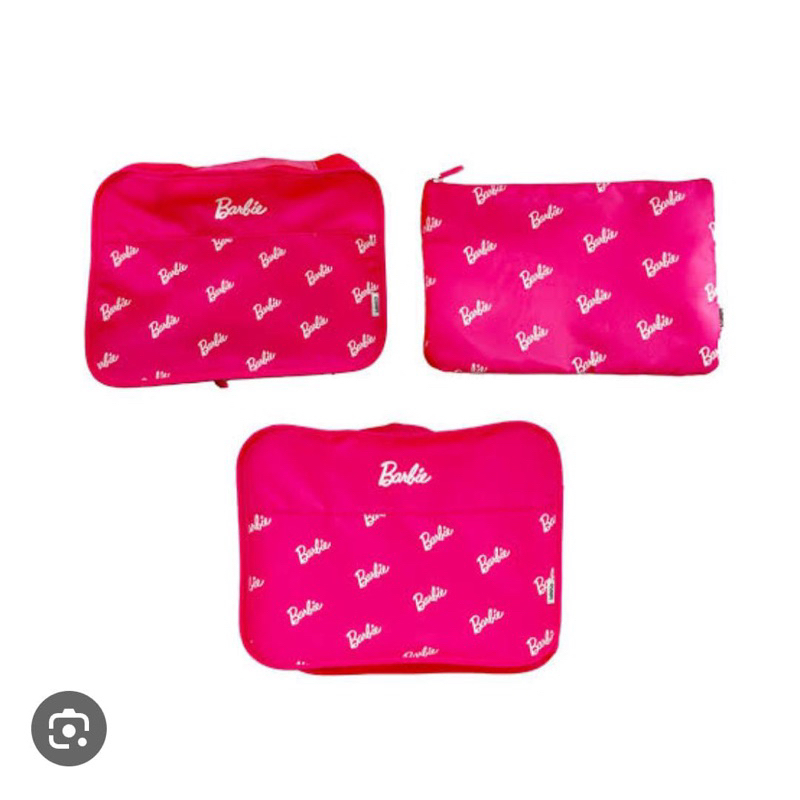 MINISO X BARBIE TRAVEL BAG ISI 3PCS