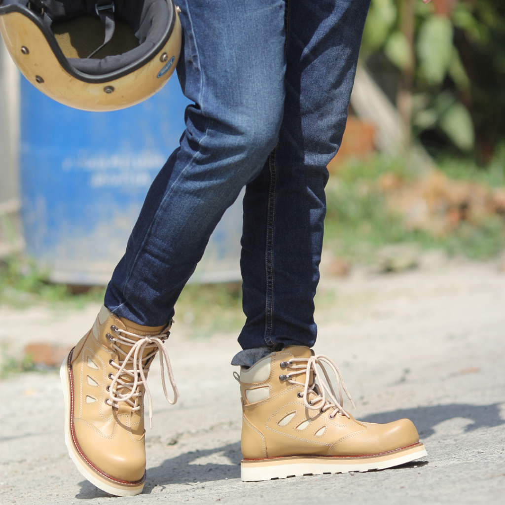 Sepatu Pria pdl pendek sepatu safety sepatu kulit Asli sepatu gurun pol pp