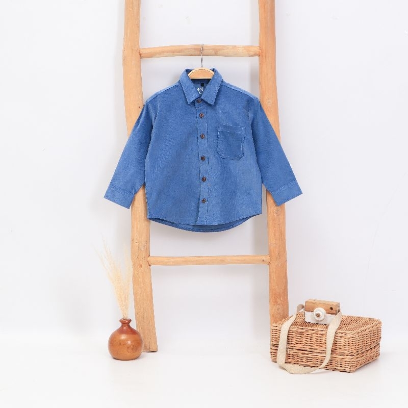 Baby Corduroy Dusty Blue Shirt