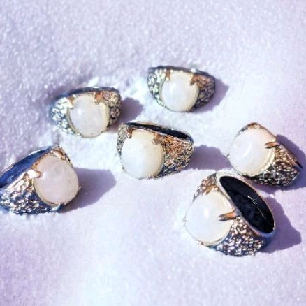 Cincin Batu Kecubung Es kantoran