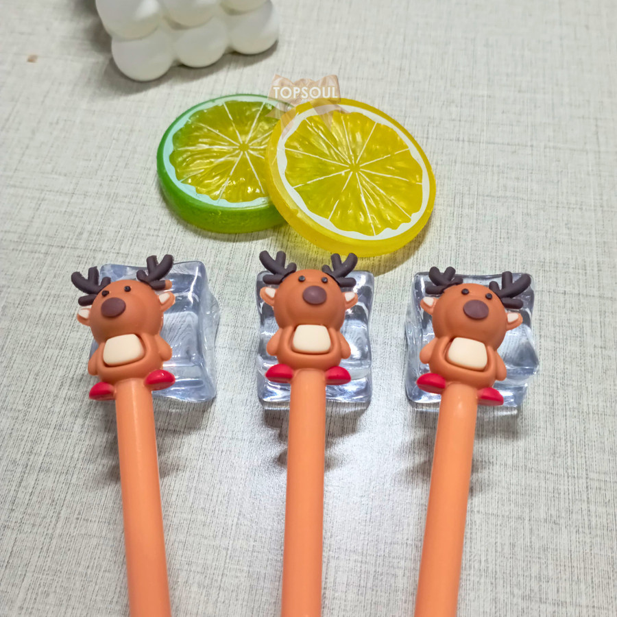

Pulpen Rusa / Gel Pen Deer Natal Lucu Merry Christmas Unik Xmas Grosir