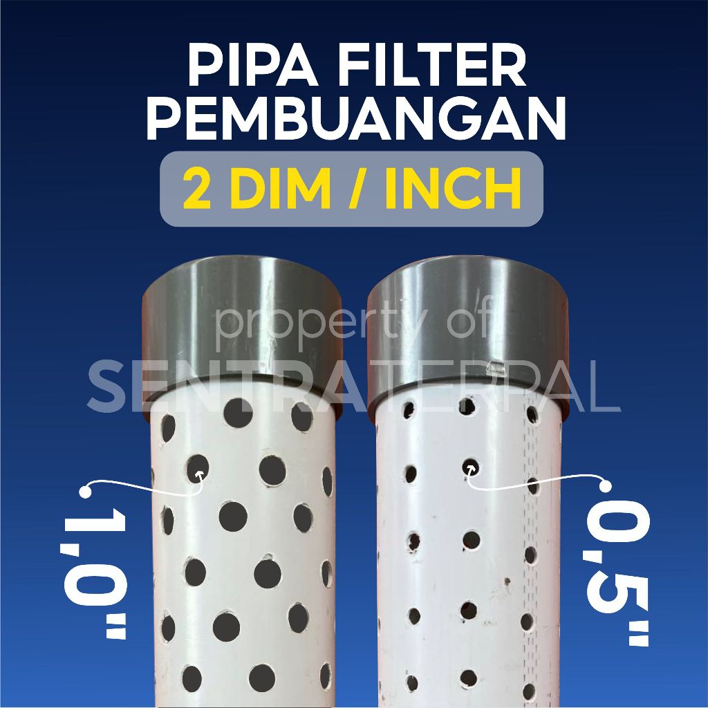Pipa Filter Pembuangan Kolam Terpal All Variasi + Tutup Paralon Saringan Air Kualitas Super
