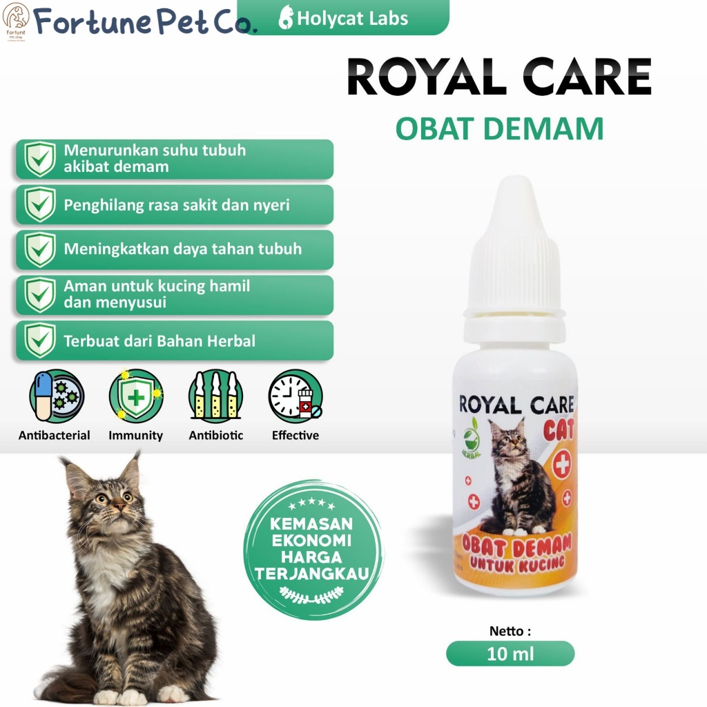 Royal Care Demam Kucing - Obat Kucing Demam - Obat Demam Kucing