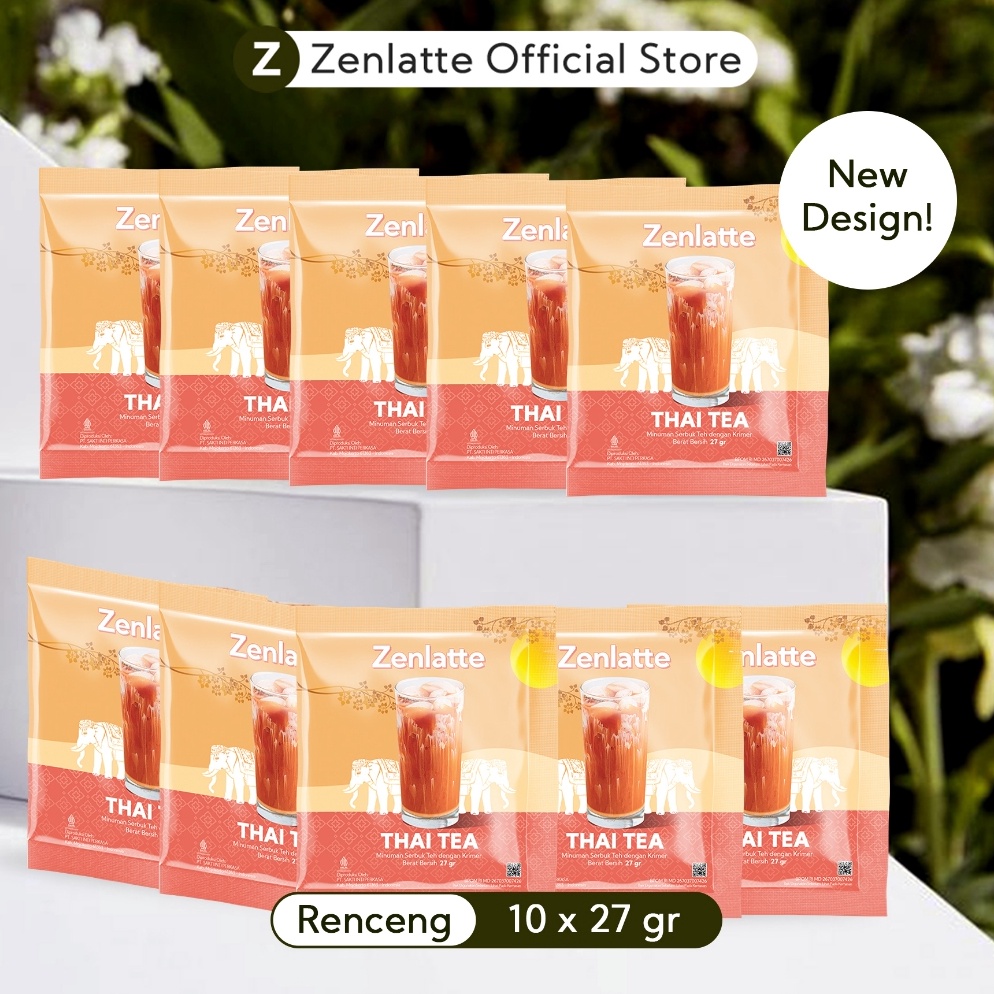 

[✳N82(] Zenlatte Thai Tea - Renceng / Pouch [250]