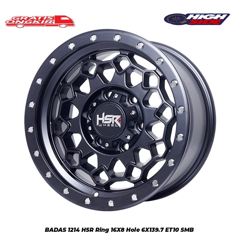 Velg Racing Model Beadlock Mobil Fortuner Velg Hsr Badas Ring 16