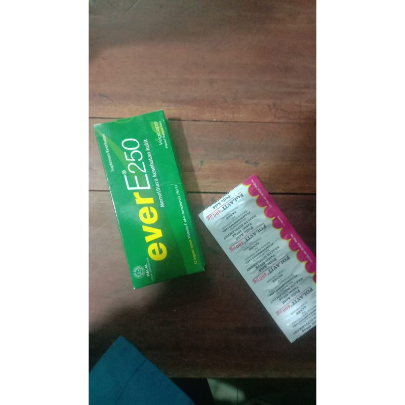 EVER E 250IU + FOLAVIT (FREE ALAT UJI KEHAMILAN)