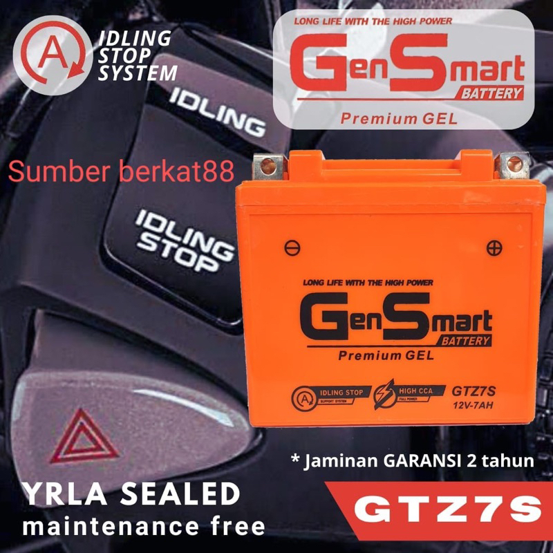 Aki Motor GenSmart GTZ7S GARANSI 1 TAHUN