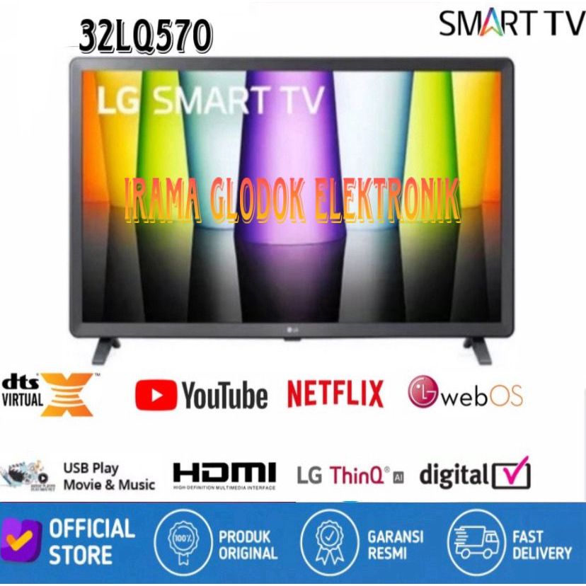 LG LQ57 32 Inch Smart FHD TV - 32LQ570BPSA Garansi Resmi