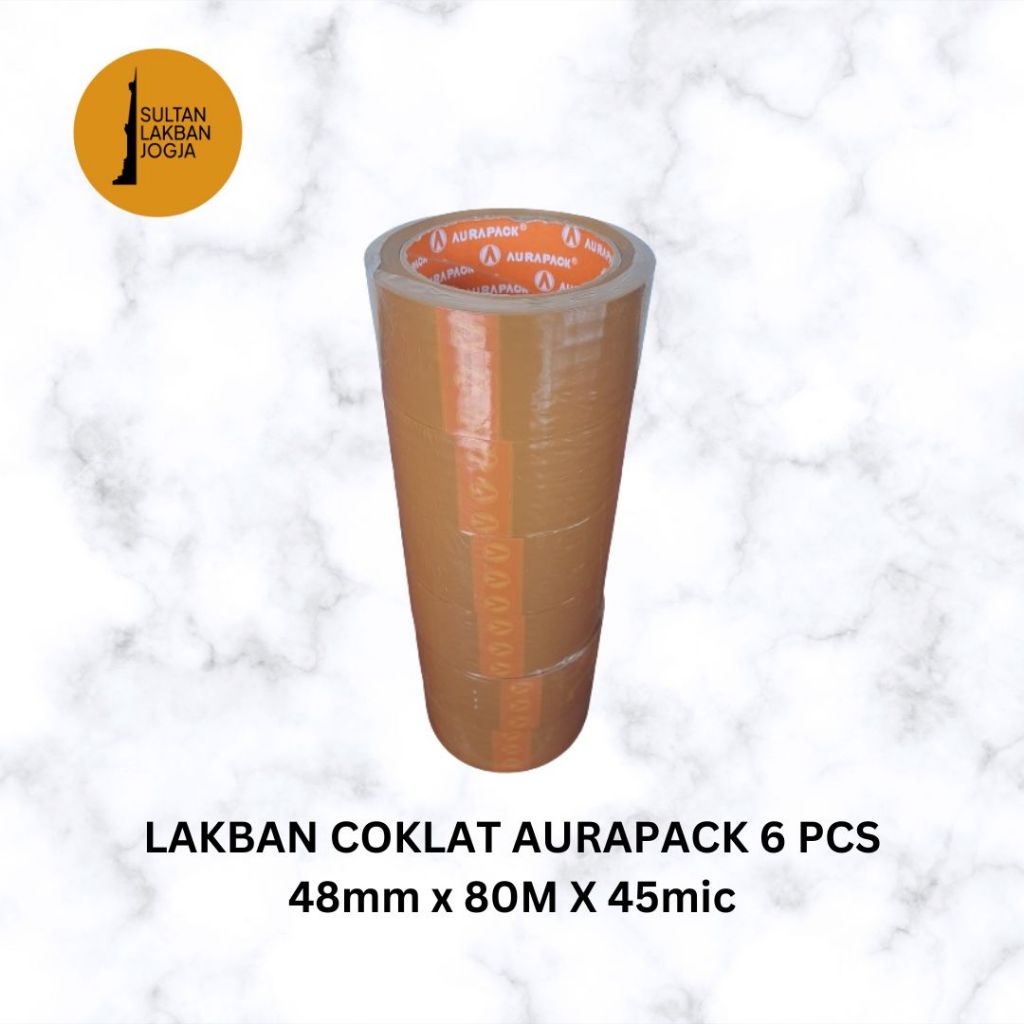 

LAKBAN COKLAT AURAPACK 48mm x 80M x 45mic (90Y) 1 PACK