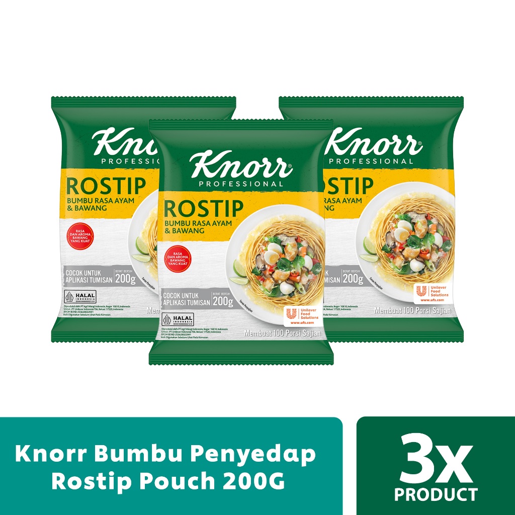 Knorr Bumbu Penyedap Rostip Pouch 200G - 3 Pouch