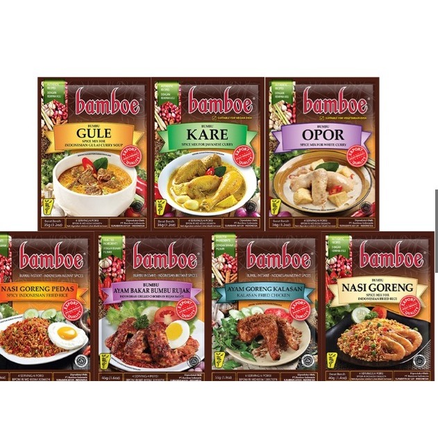 

Bamboe bumbu dapur all varian rawon rendang balado nasi goreng soto gule opor kare dll