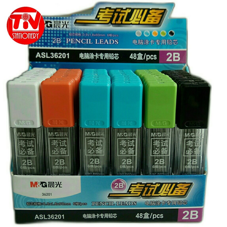 

Isi Pensil Mekanik M&G 2B 0.9 x 1.8mm (6 pcs)