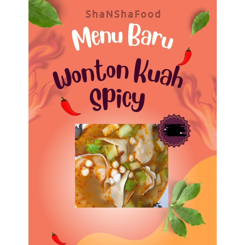 

WONTON SPICY KUAH FROZEN 5PCS