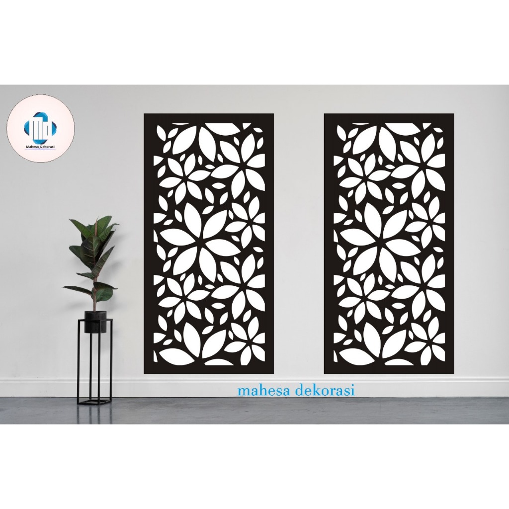 ORNAMEN DINDING PVC 3D / KRAWANGAN PVC 100CM X 50CM tebal 15 mm