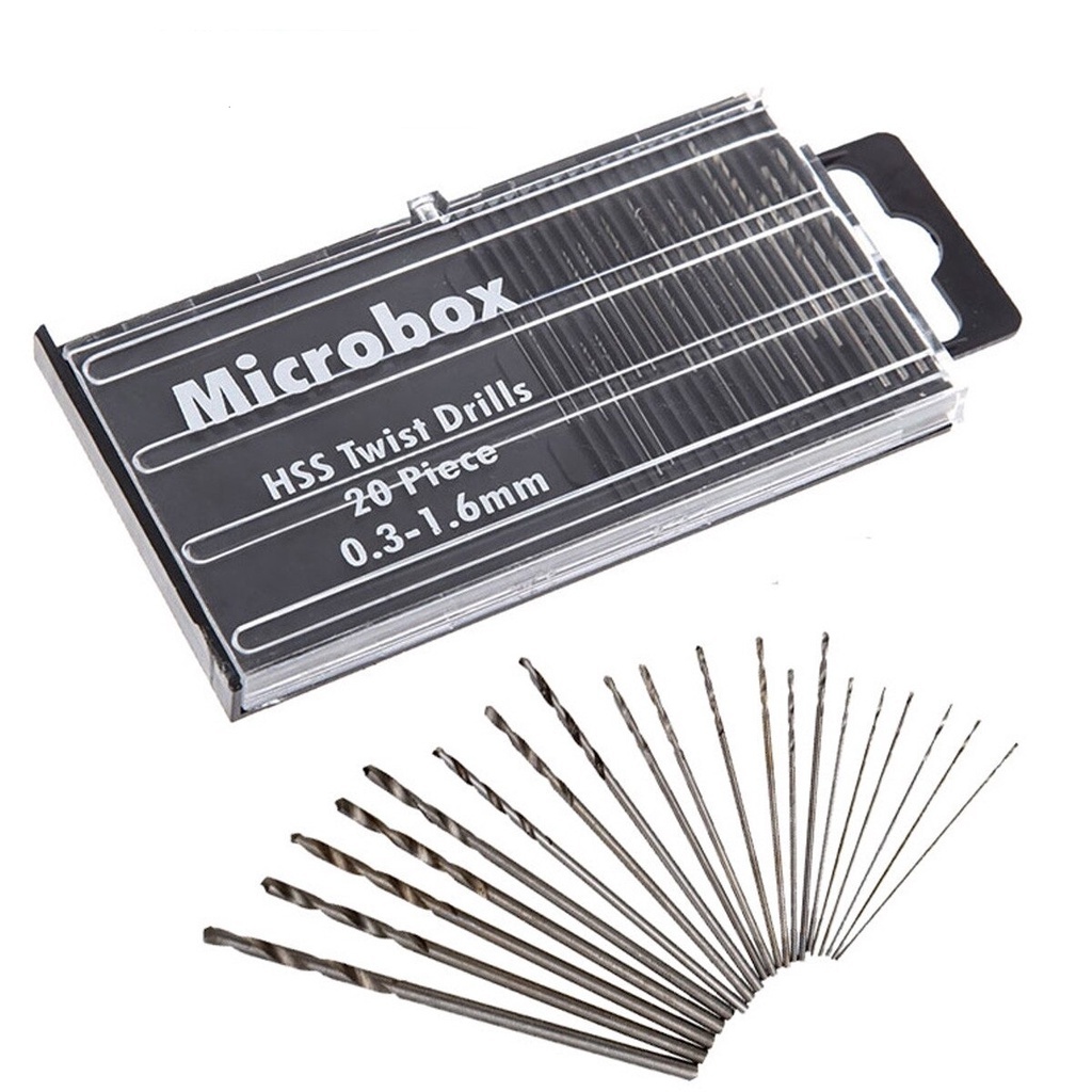 Microbox Mata Bor Set  HSS Twist Drills 20PCS