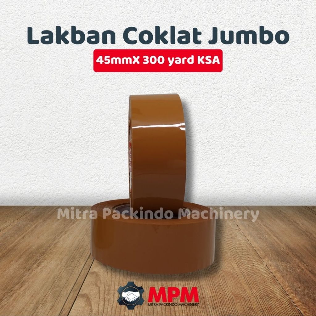 

Lakban Coklat Jumbo 300yard / Isolasi OPP Coklat 300 yard