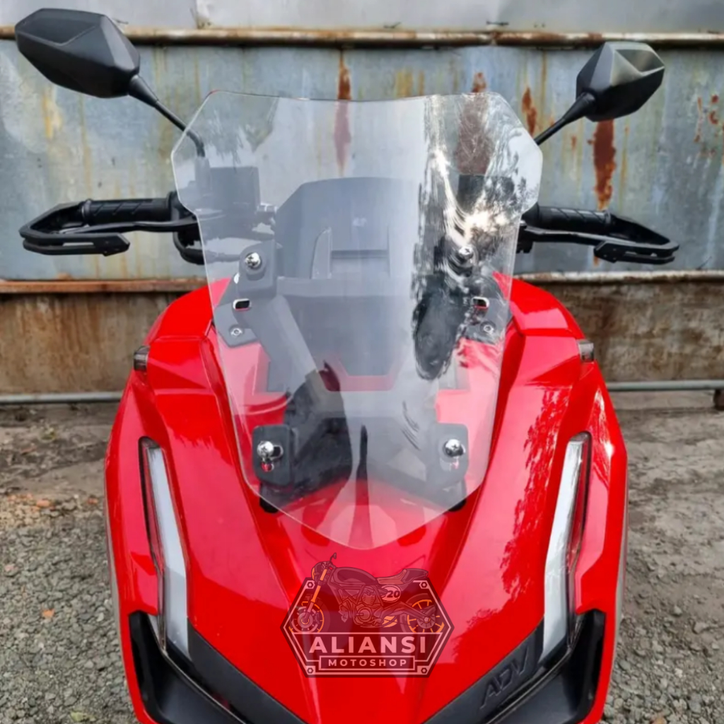 Windshield Visor ADV 160 150 Mini Vector Kaca Depan Visor ADV 150/160 Model Mini Vector Tebal