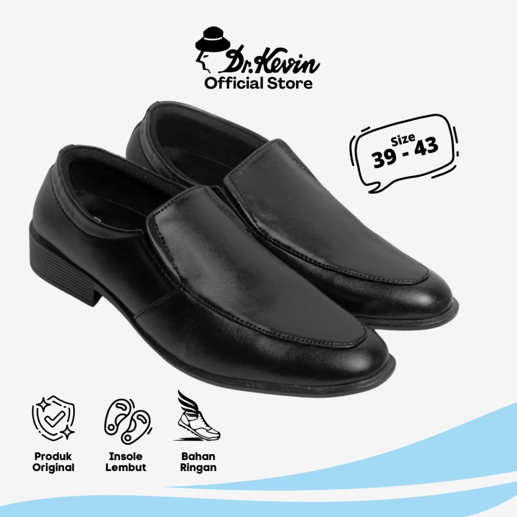 Dr. Kevin Sepatu Pantofel Pria Men Dress & Business Formal Shoes 831-028