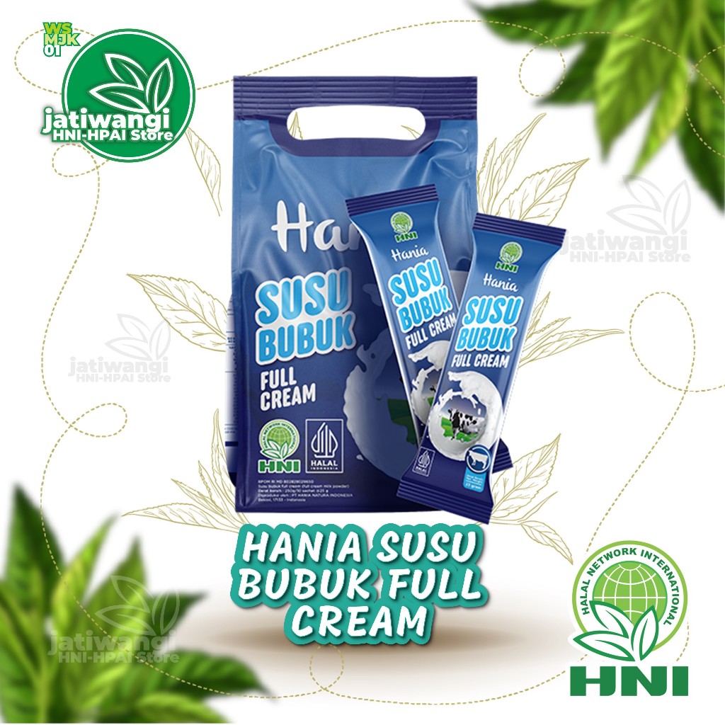 

HANIA SUSU BUBUK | SUSU SAPI BUBUK MURNI | HNI-HPAI | Susu Gemuk Ampuh 100% Susu Sapi Fullcream