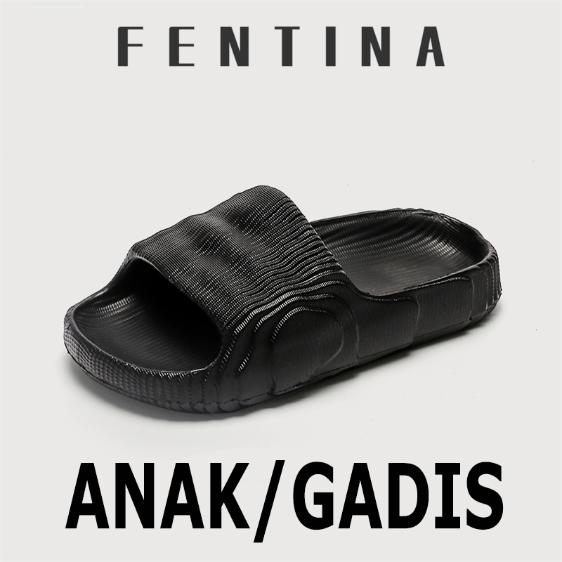 FENTINA Sandal Platform Slop Terbaru Anak Sandal Slip Laki Laki Anti Licin Sepatu Anak Sendal Flat S