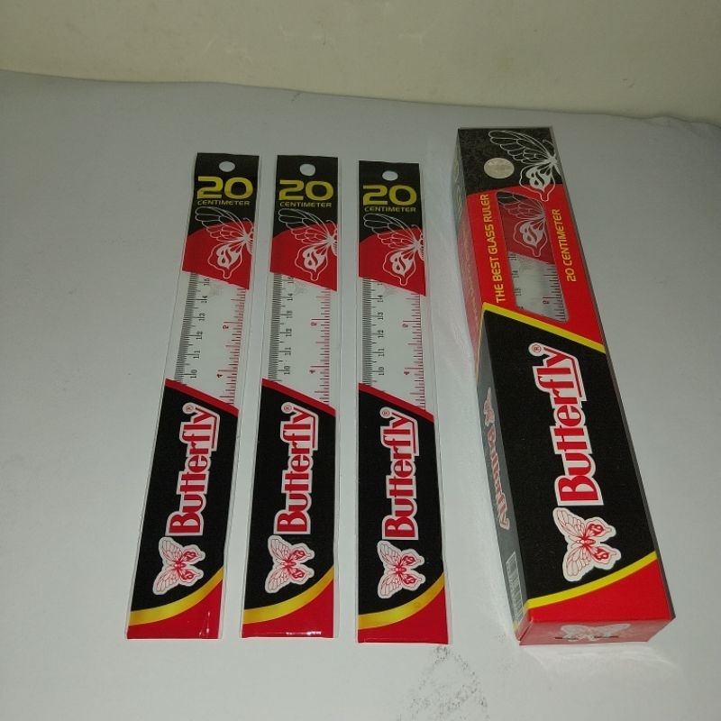 

(1 pack) Penggaris Butterfly 20cm Bf30