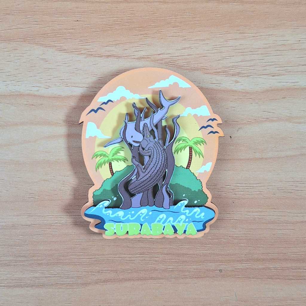 Souvenir Magnet Surabaya Jawa Timur Indonesia
