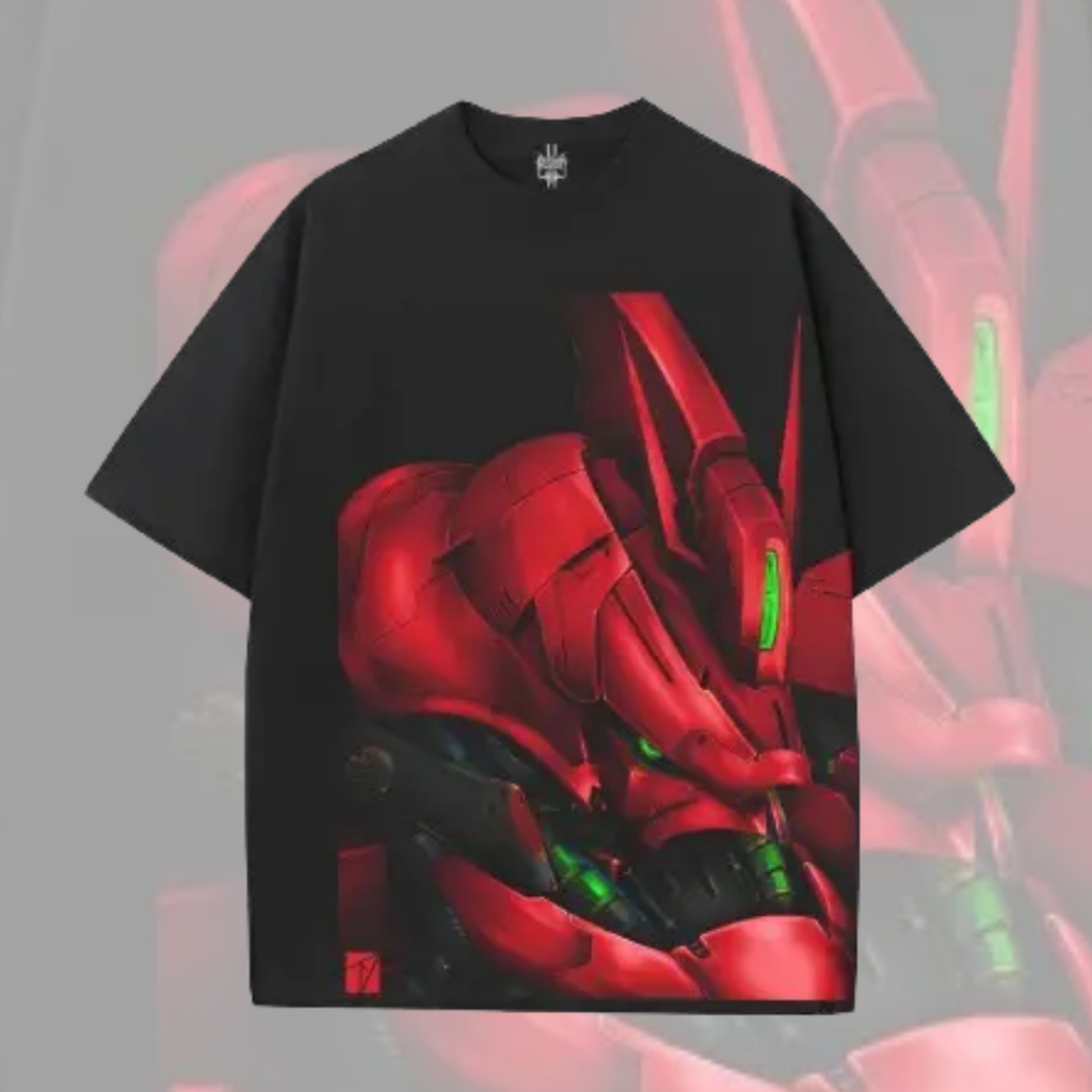 Kaos Oversized Gundam Sazabi Katun Combed 24S