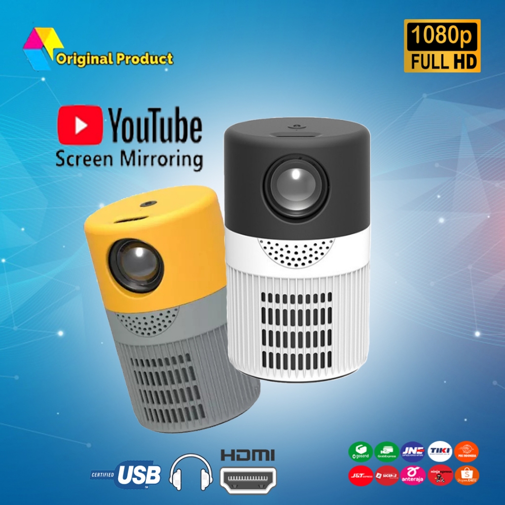 Proyektor Mini 3000 Lumens Projector Infocus Proyektor murah Projector kecil / Proyektor Screen mirr