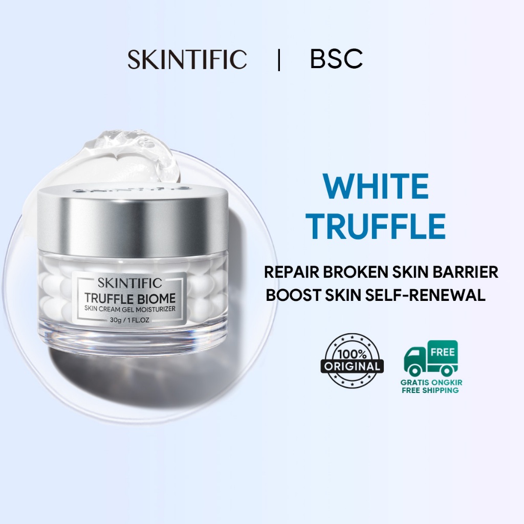SKINTIFIC Truffle Biome Moisturizer Gel  Pelembab Wajah Skin Cream 30g Day Cream Night Cream Moistur