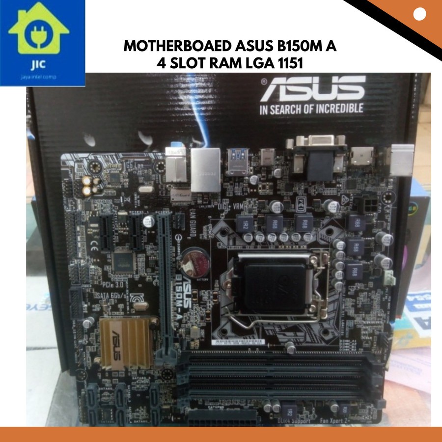 MOTHERBOARD ASUS B150M A 4 SLOT RAM LGA 1151