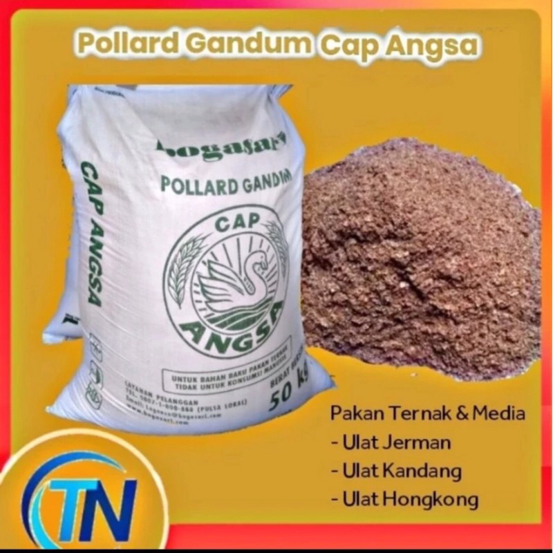 POLAR GANDUM Pollard Cap Angsa  Asli Bogasari PER 1 kg