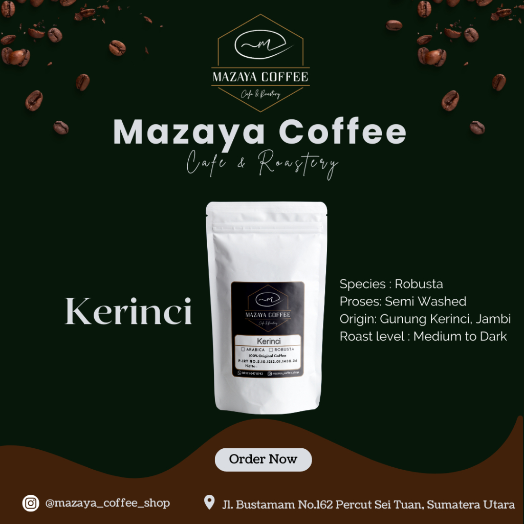 

Robusta Kerinci - Mazaya Coffee - 250gr