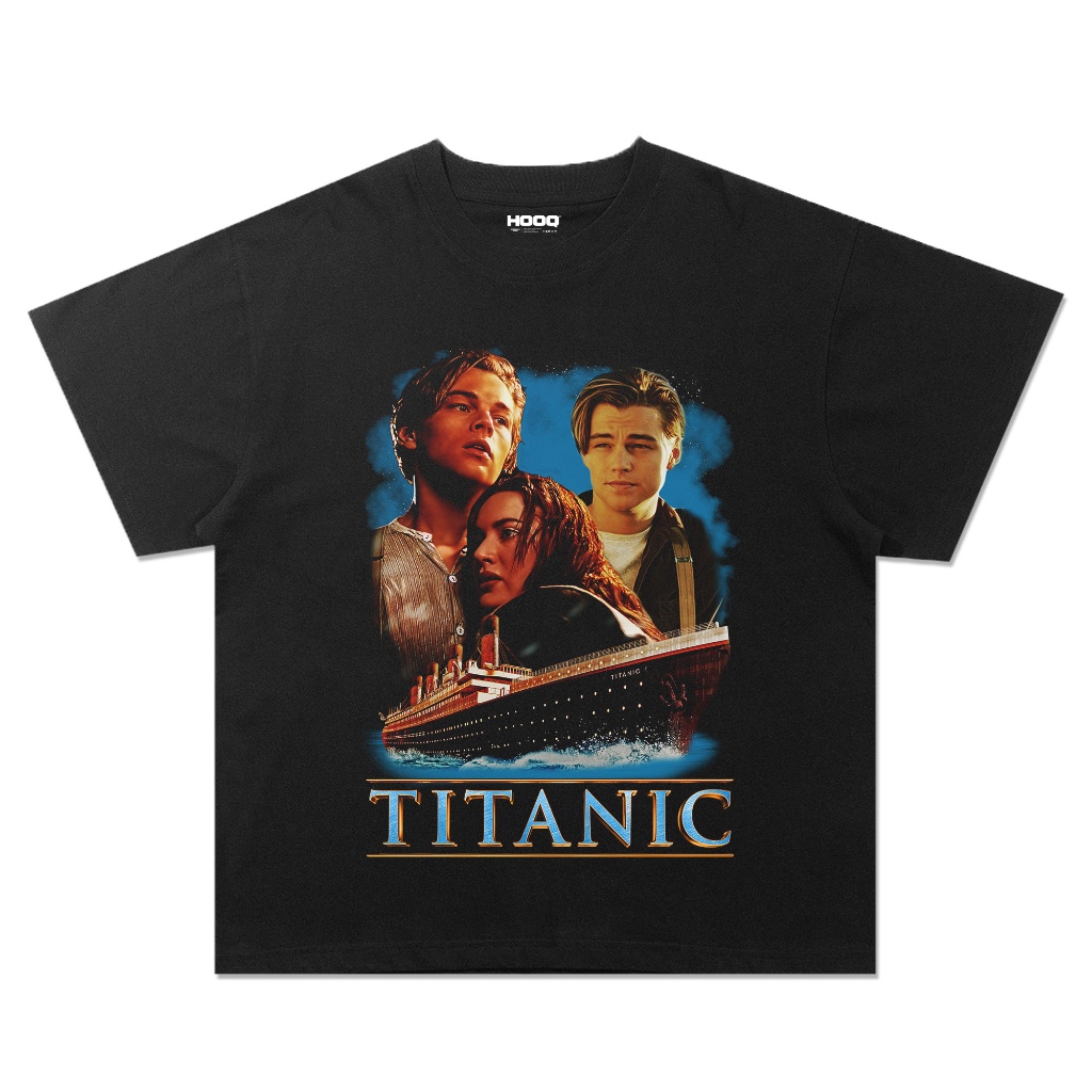 KAOS FILM VINTAGE TITANIC MOVIE OVERSIZE / UNISEX / PRIA & WANITA / COD / TITANIC MOVIE  VINTAGE OVE