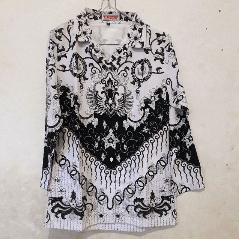 baju seragam PGRI batik cap tiga jaya pre love