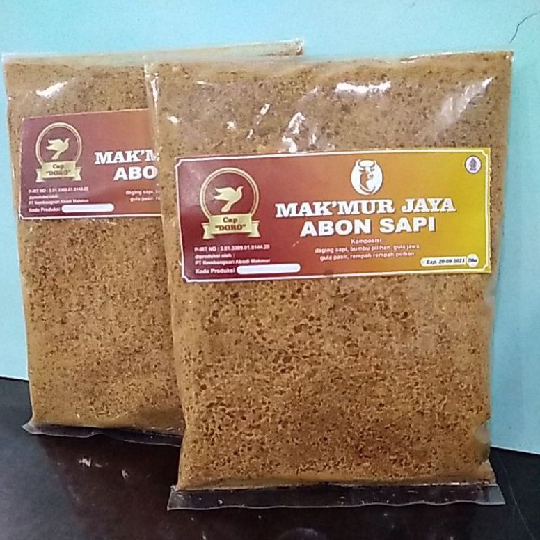 

Terupd@te ABON SAPI MAKMUR JAYA CAP DORO 250 GR Terlarisss