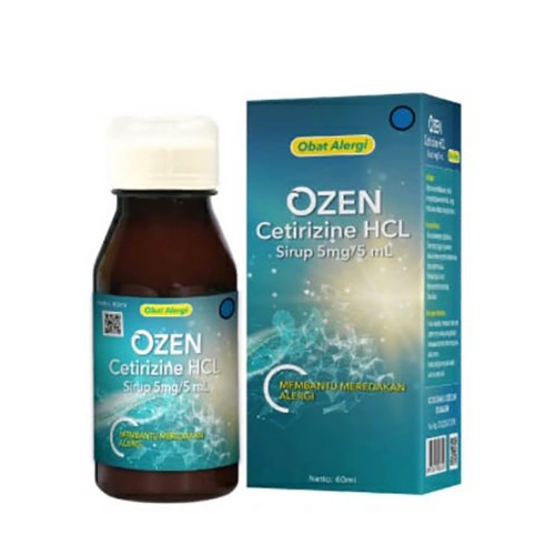 Ozen Sirup 5 MG isi 60 ML / Obat Alergi /Gatal / Rhinitis Alergi