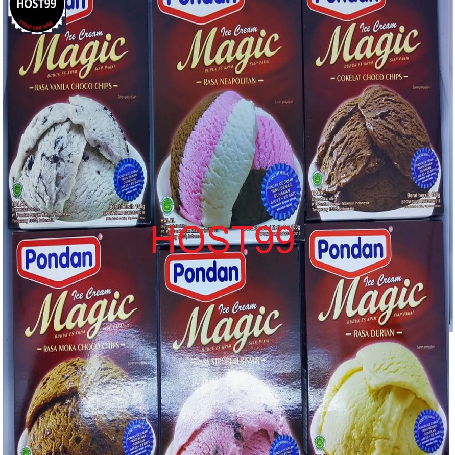 

modelTipe MJV270 PROMO BUBUK ES KRIM SIAP PAKAI INSTANT ICE CREAM MAGIC HALAL PONDAN