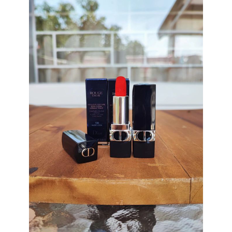 Lipstik Original Dior Rouge Lipstick Matte Floral Lip Care Long Wear 1,5gr (travelsize)