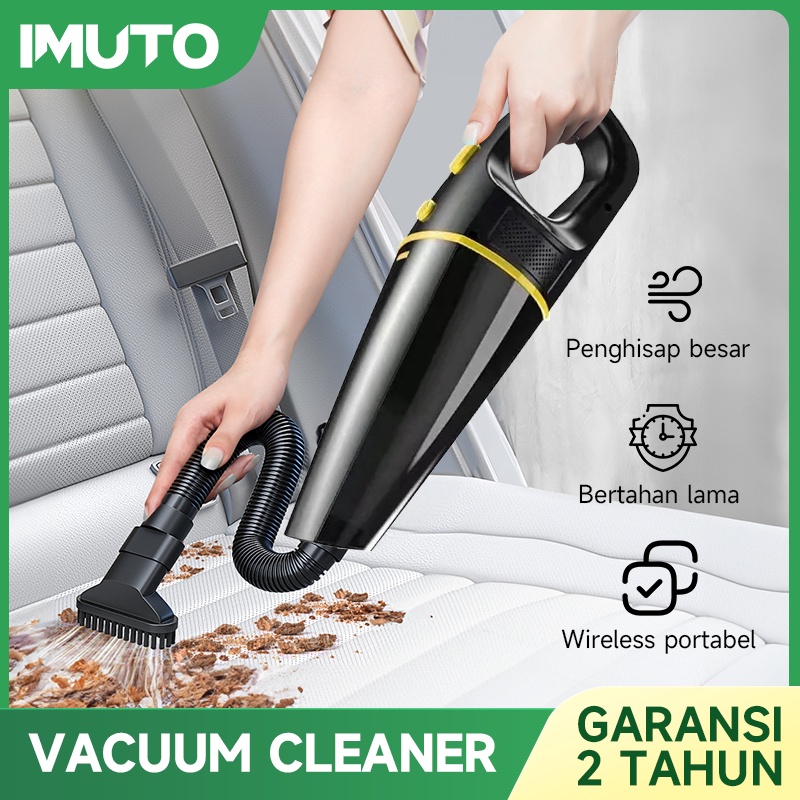Termurah dan terbaik IMUTO Vacuum Cleaner Vacum Cleaner Portable Mini Penghisap Debu Mobil Wireless 