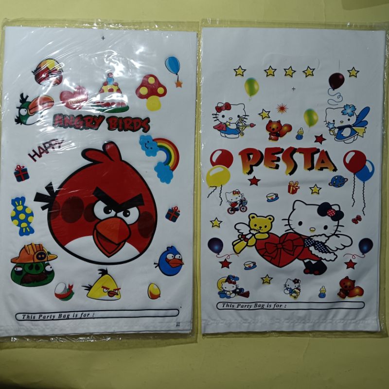 

PLASTIK SNACK ULTAH PLASTIK BINGKISAN 22x35cm(17LBR)