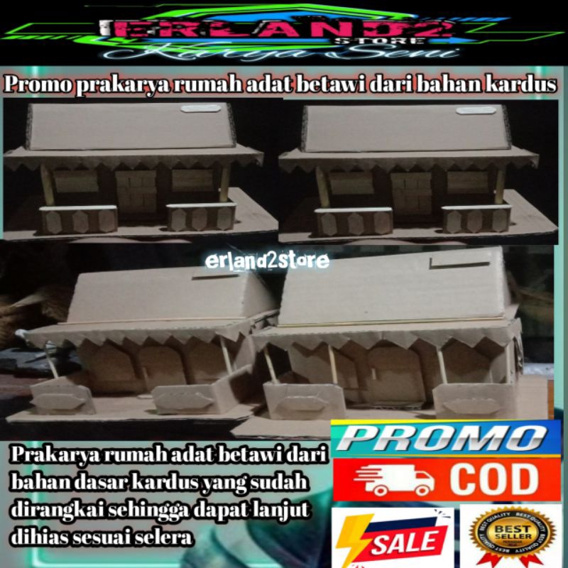 prakarya rumah adat betawi dari kardus