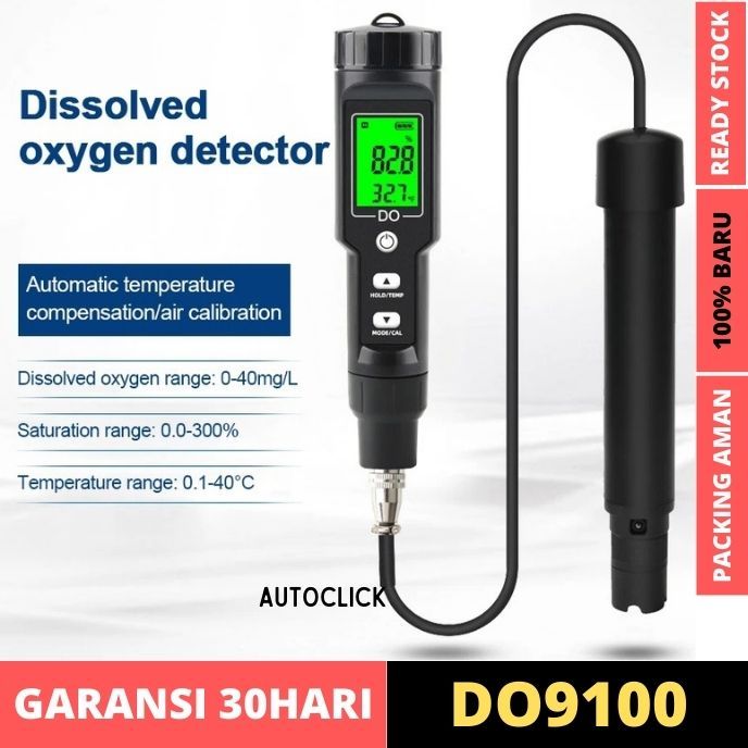 Dissolved Oxygen Analyzer DO Meter Oksigen Water Quality Meter DO9100