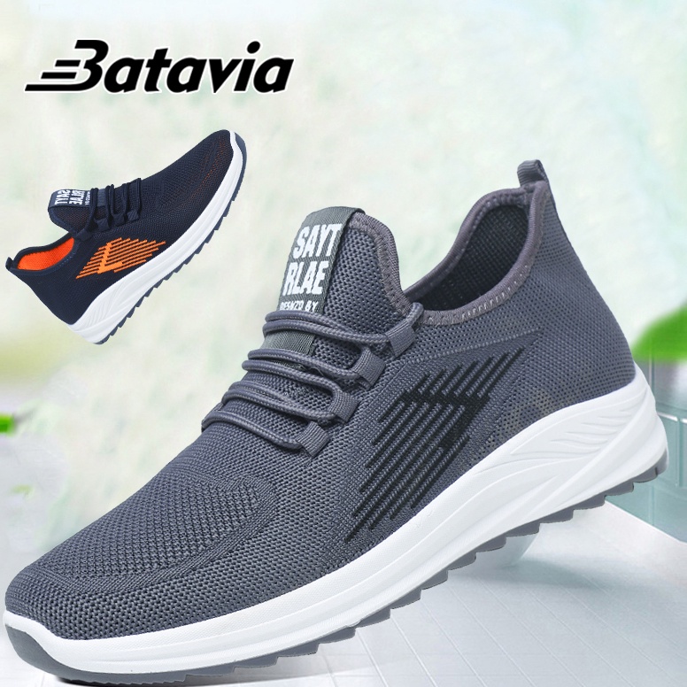 modelTipe PRG703 Batavia 2023 Baru Sepatu Pria Tren All-Match Kasual Sepatu Lari Bawah Lembut Bernap